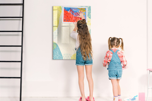 Magnetic dry erase board A creative space for memories and photos