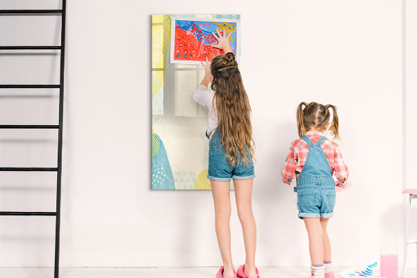 Magnetic dry erase board A creative space for memories and photos