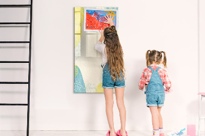 Magnetic dry erase board A creative space for memories and photos