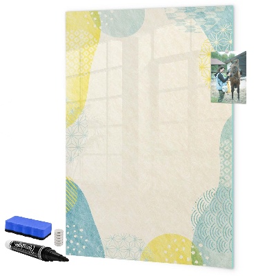 Magnetic dry erase board A creative space for memories and photos