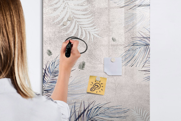 Dry erase board magnetic Stylish photo board with plants