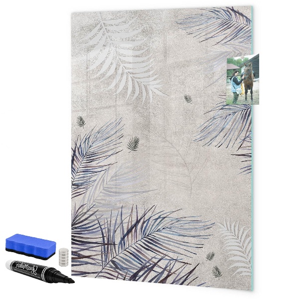 Dry erase board magnetic Stylish photo board with plants
