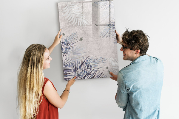 Dry erase board magnetic Stylish photo board with plants