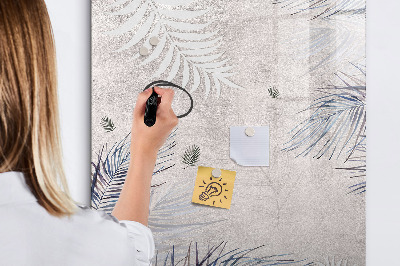 Dry erase board magnetic Stylish photo board with plants
