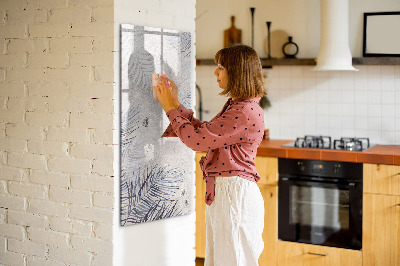 Dry erase board magnetic Stylish photo board with plants