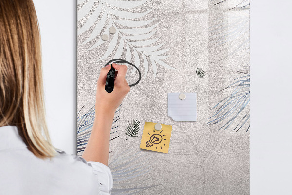 Dry erase board magnetic Stylish photo board with plants