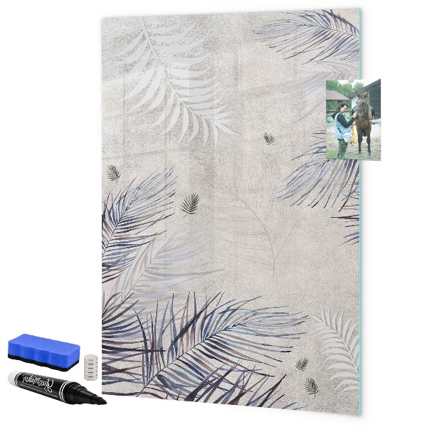 Dry erase board magnetic Stylish photo board with plants