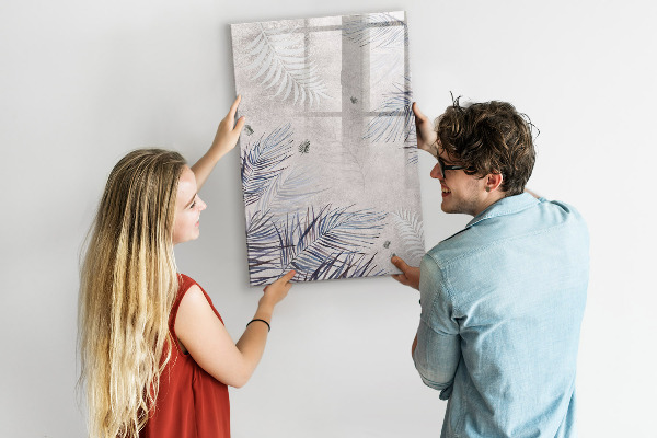 Dry erase board magnetic Stylish photo board with plants