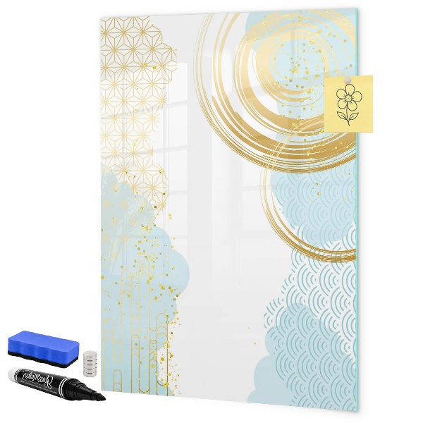 Magnetic dry erase board A creative space for memories and notes