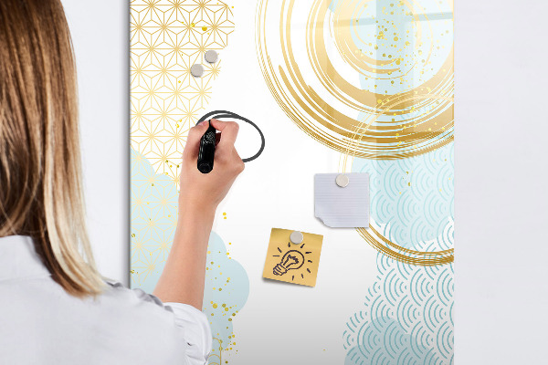 Magnetic dry erase board A creative space for memories and notes