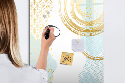 Magnetic dry erase board A creative space for memories and notes