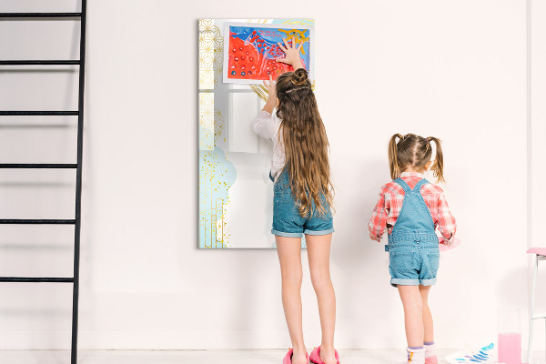 Magnetic dry erase board A creative space for memories and notes