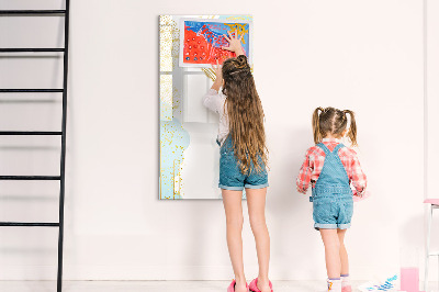 Magnetic dry erase board A creative space for memories and notes