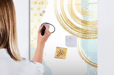 Magnetic dry erase board A creative space for memories and notes
