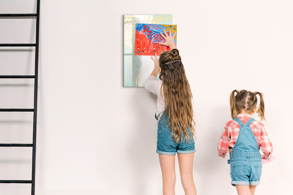 Magnetic dry erase board A creative space for memories and notes