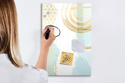 Magnetic dry erase board A creative space for memories and notes