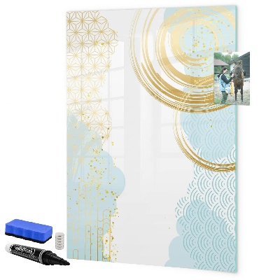 Magnetic dry erase board A creative space for memories and notes