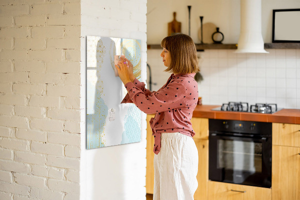Magnetic dry erase board A creative space for memories and notes