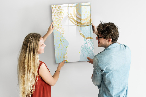 Magnetic dry erase board A creative space for memories and notes