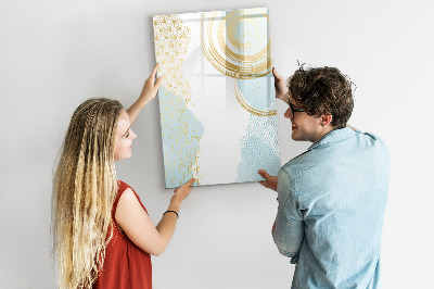 Magnetic dry erase board A creative space for memories and notes