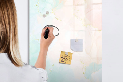Dry erase board magnetic A colorful board for photos and notes