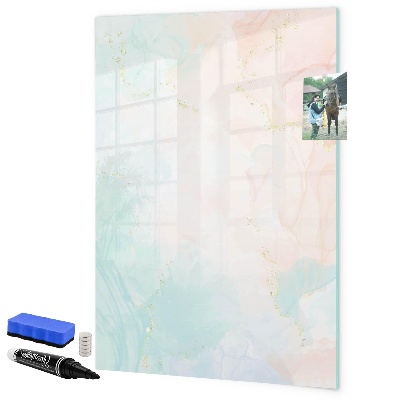 Dry erase board magnetic A colorful board for photos and notes
