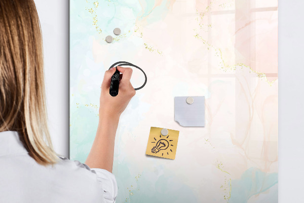 Dry erase board magnetic A colorful board for photos and notes