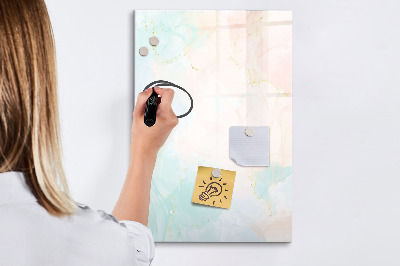 Dry erase board magnetic A colorful board for photos and notes