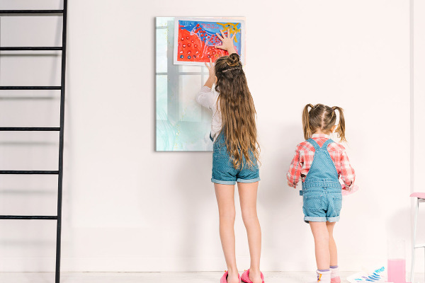 Dry erase board magnetic A colorful board for photos and notes
