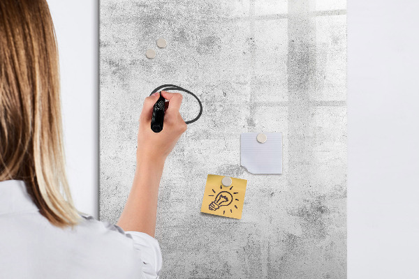 Dry erase board magnetic Modern board for notes and photos