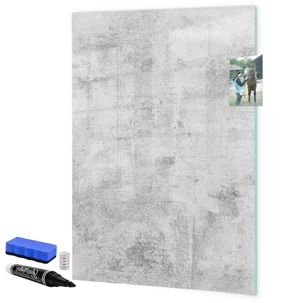 Dry erase board magnetic Modern board for notes and photos