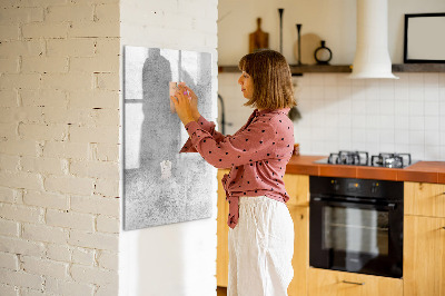 Dry erase board magnetic Modern board for notes and photos