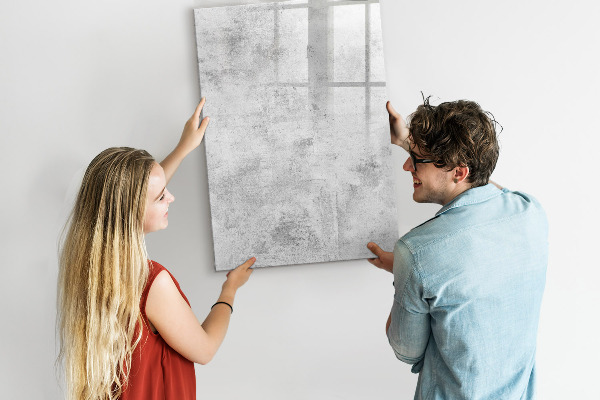 Dry erase board magnetic Modern board for notes and photos