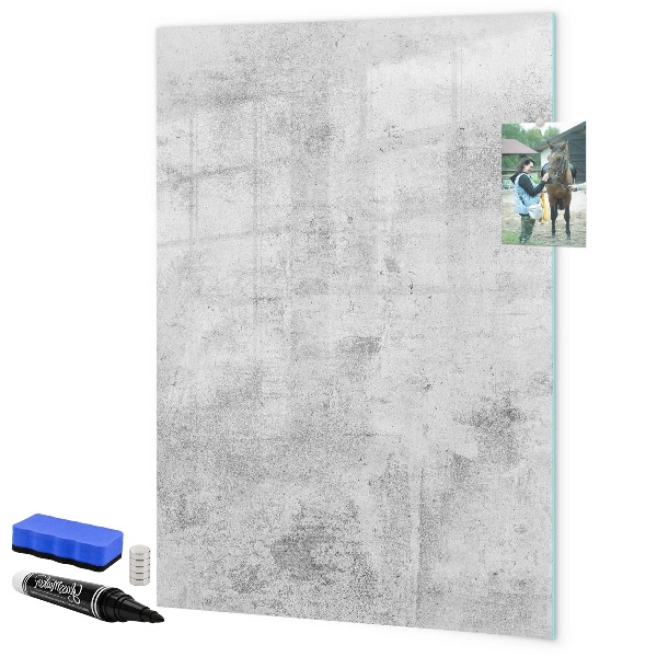Dry erase board magnetic Modern board for notes and photos