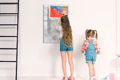 Dry erase board magnetic Modern board for notes and photos