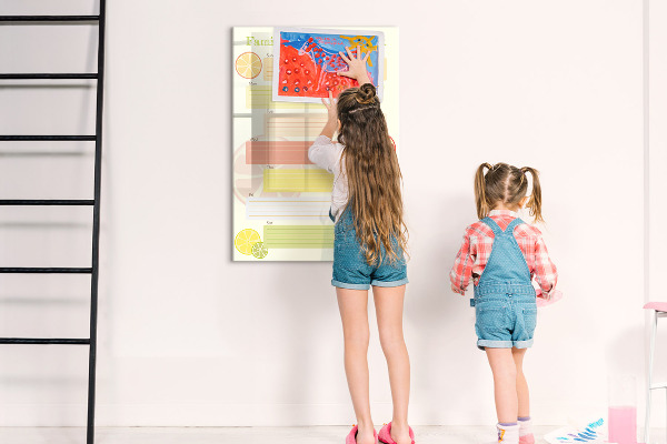 Dry erase board magnetic Family meal plan for the week