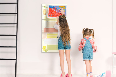 Dry erase board magnetic Family meal plan for the week