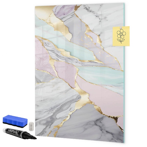 Magnetic dry erase board A stylish board for notes and photos