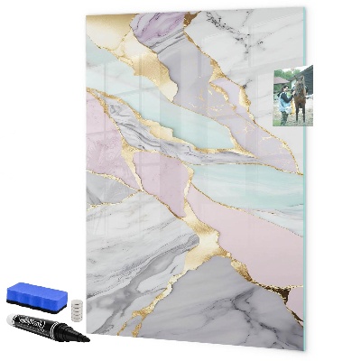 Magnetic dry erase board A stylish board for notes and photos