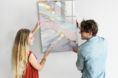 Magnetic dry erase board A stylish board for notes and photos