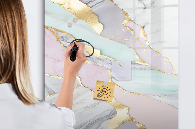 Magnetic dry erase board A stylish board for notes and photos