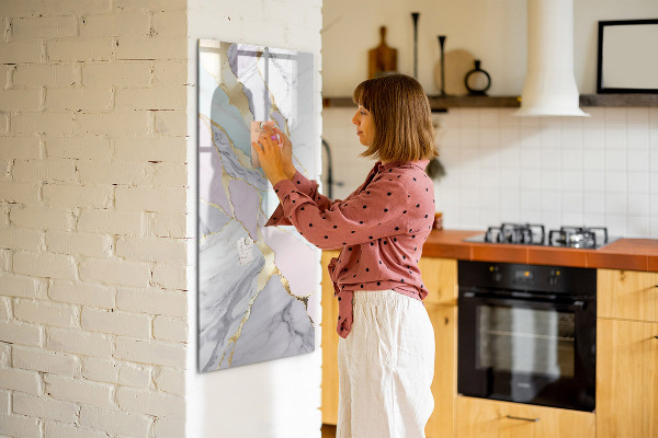 Magnetic dry erase board A stylish board for notes and photos