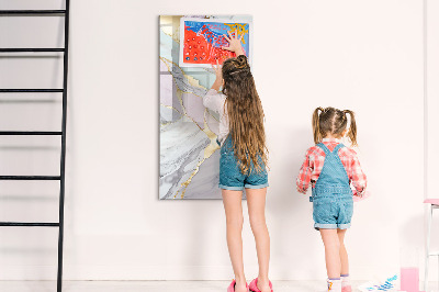 Magnetic dry erase board A stylish board for notes and photos