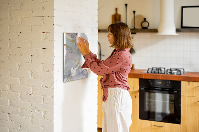 Magnetic dry erase board A stylish board for notes and photos