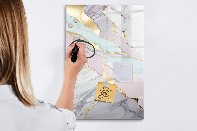 Magnetic dry erase board A stylish board for notes and photos