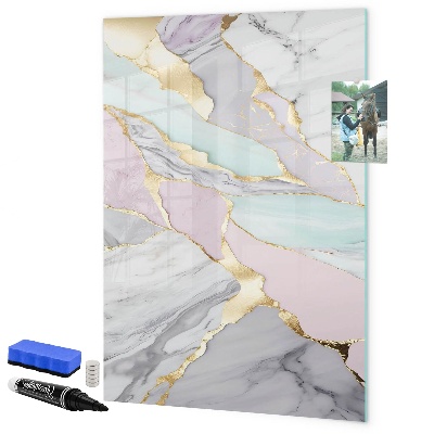 Magnetic dry erase board A stylish board for notes and photos