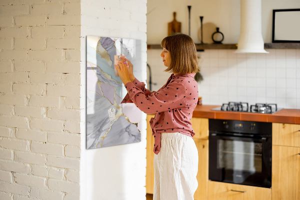 Magnetic dry erase board A stylish board for notes and photos