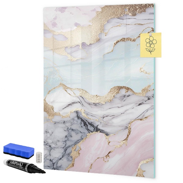 Dry erase board magnetic A stylish board for notes and photos