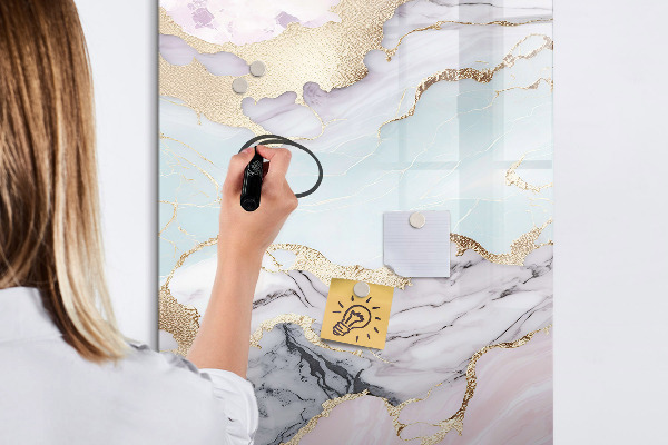 Dry erase board magnetic A stylish board for notes and photos