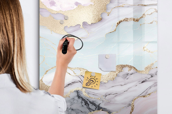 Dry erase board magnetic A stylish board for notes and photos